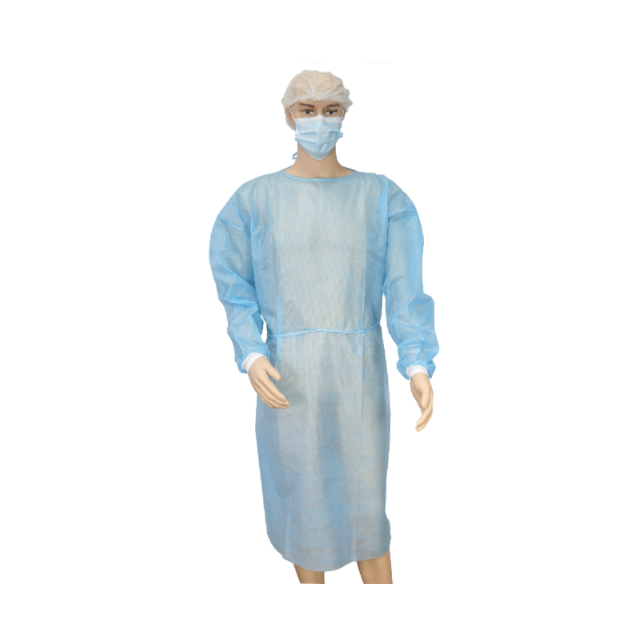 Einwegisolationskleid 35G PP Blau